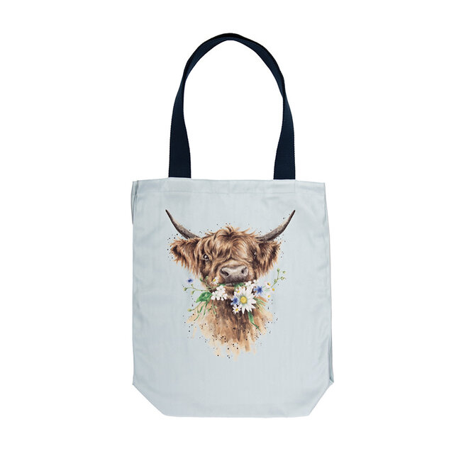 WRENDALE Canvas Tote Bag - Cow - Daisy Coo