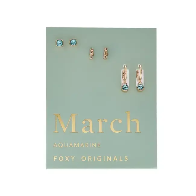 Foxy Originals Birthstone Earrings (more colours)
