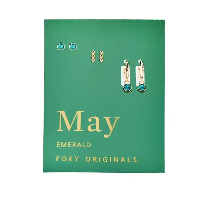 Foxy Originals Birthstone Earrings (more colours)