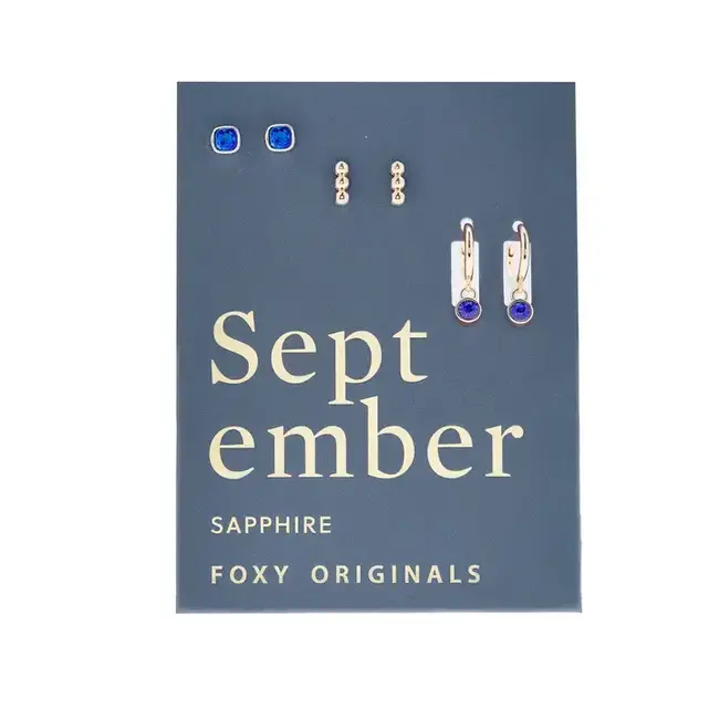Foxy Originals Birthstone Earrings (more colours)