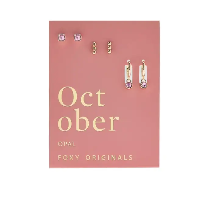 Foxy Originals Birthstone Earrings (more colours)