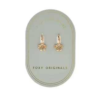Foxy Originals Bow Earrings Yellow Gold