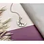 Rosa Pietsch Aurora Moon Pendant Necklace - Gold & Slate Marble
