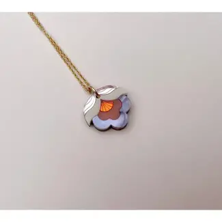 Rosa Pietsch Anna Retro Flower Mini Pendant: Pink Sky