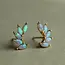 Silk Purse, Sow's Ear Gold Vermeil Opal Wing Stud Earrings