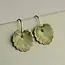 Silk Purse, Sow's Ear Olive Willow Leaf Earrings
