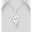 Sterling Sterling Silver Twisted Leaf Necklace