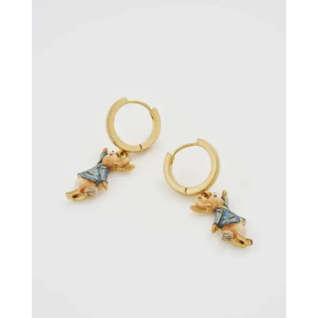 Fable England Peter Rabbit Cotton Tail Earrings