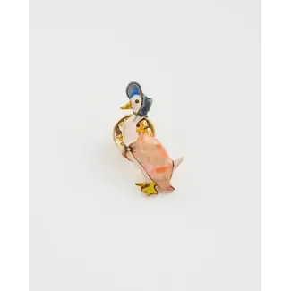 Fable England Peter Rabbit Jemima Puddle-Duck Brooch
