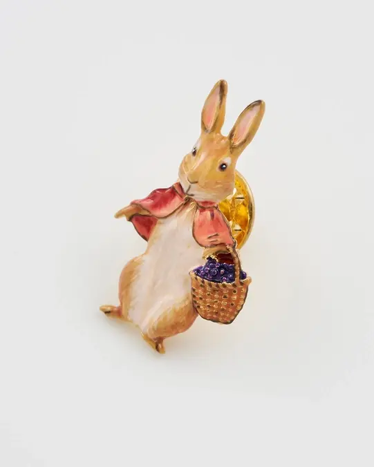 Peter Rabbit Original Tail Peter Rabbit Cotton-tail Brooch - Cameron Rose