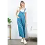 Luci - Floral Overalls in Blue