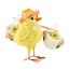 Felt Chick Carrying Egg Filled Baskets