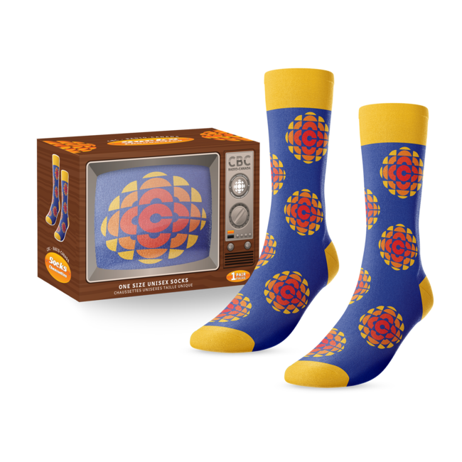Main and Local CBC Retro Logo "TV" Socks
