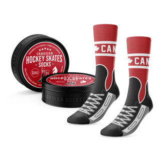 Main and Local "Lace Up!" Canadian Hockey Skates Socks