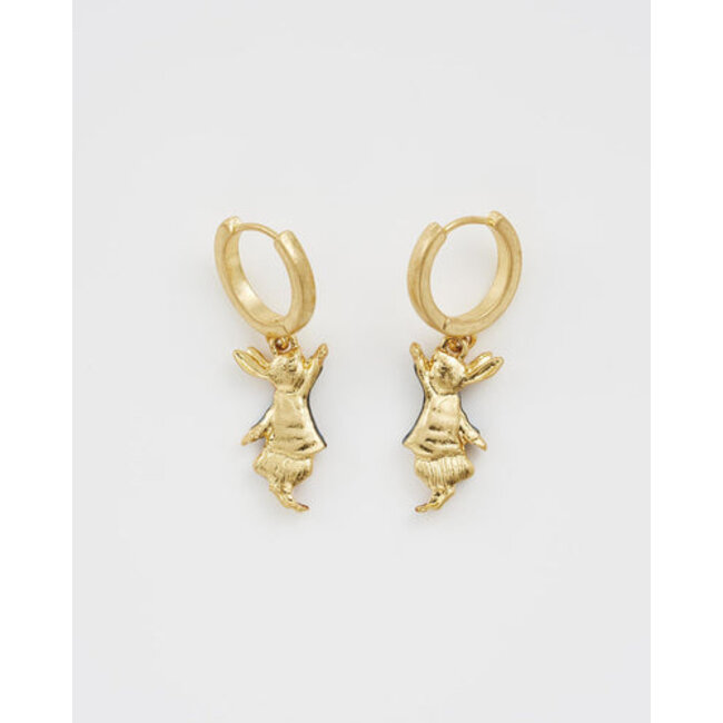 Fable England Peter Rabbit Cotton Tail Earrings