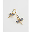 Fable England Dragonfly Charm Huggie Earrings