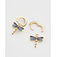 Fable England Dragonfly Charm Huggie Earrings