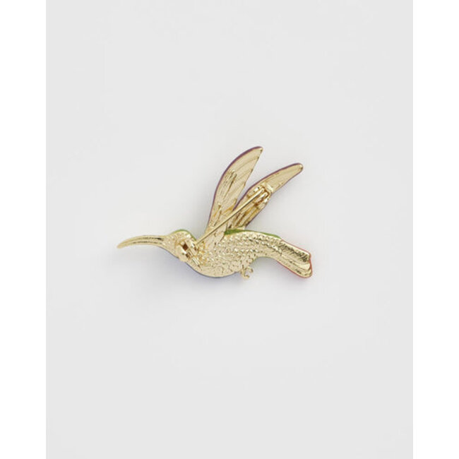Fable England Hummingbird Brooch