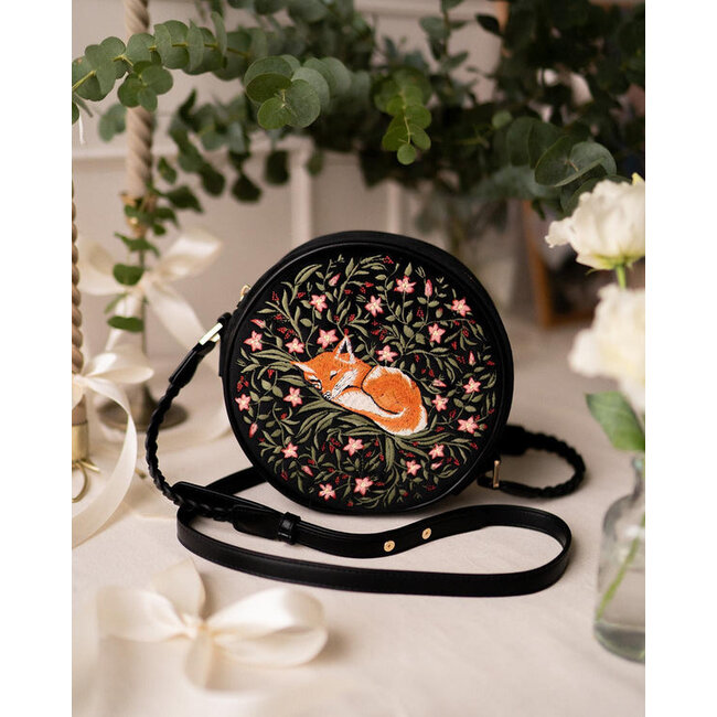 Fable England Sleepy Fox Circle Purse