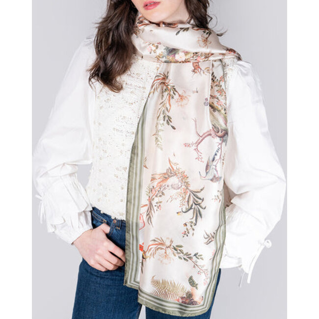 Fable England Wonderland Toile Silky Scarf