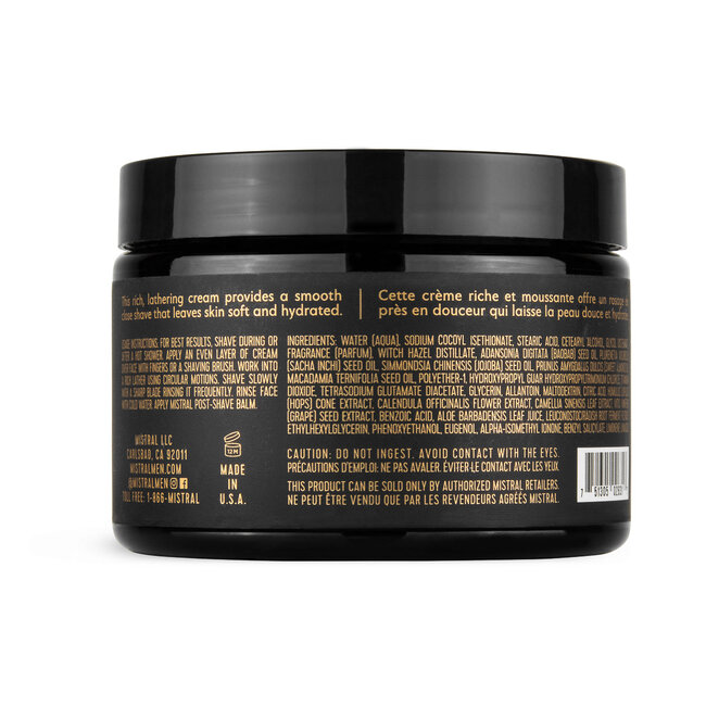 Mistral Mistral Men’s Shave Cream - Cedarwood Marine