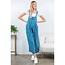 Luci - Floral Overalls in Blue