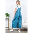 Luci - Floral Overalls in Blue