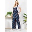 Beatrix - Cord Overalls in Bird Print