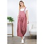 Luci - Floral Overalls in Pink