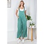 Luci - Floral Overalls in Green