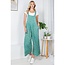 Luci - Floral Overalls in Green