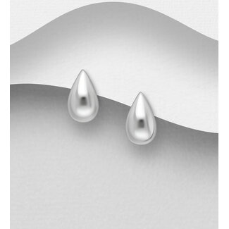 Sterling Sterling Tear Drop Studs