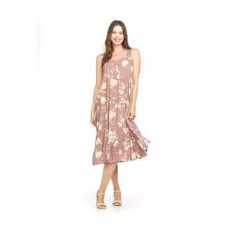 Papillon Courtney - Sleeveless Floral Dress in Mauve