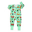 Foxes, Green Baby Pajamas