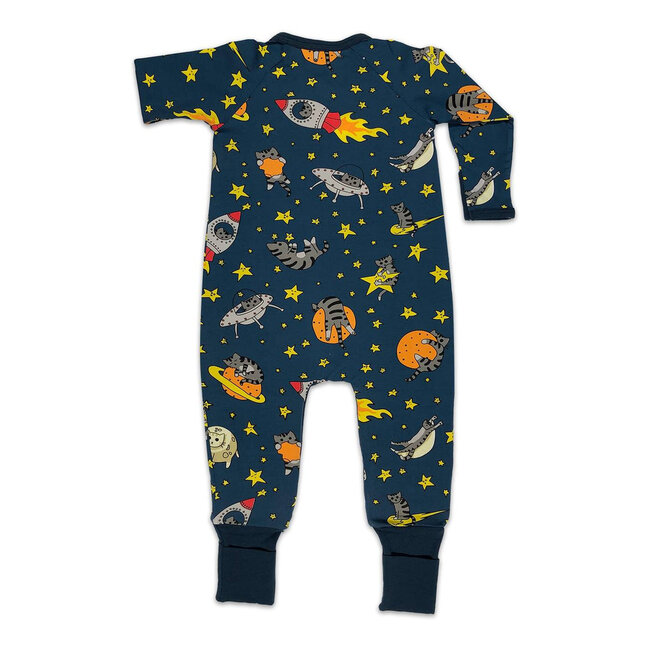Space Cats, Blue Baby Pajamas