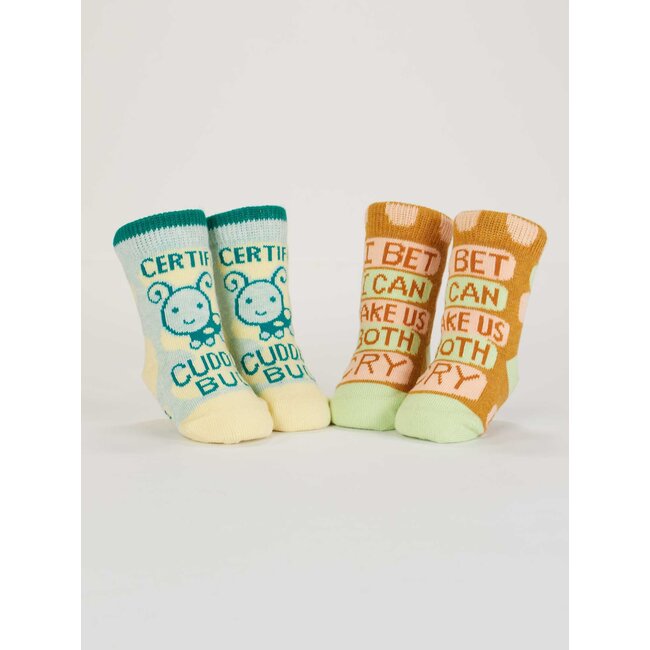 Blue Q Cuddle Bug/Both Cry Baby Socks