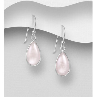 Sterling Sterling Teardrop Gemstone Earrings (more colours)