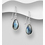 Sterling Sterling Teardrop Gemstone Earrings (more colours)