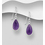 Sterling Sterling Teardrop Gemstone Earrings (more colours)