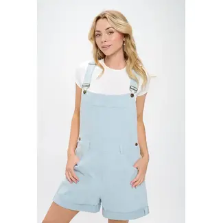 Women Denim Shortall in Light Blue