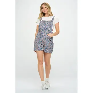 Blue Chamolie Flower Shortall