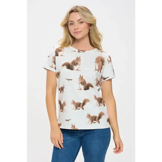 Squirrel Print T-shirt