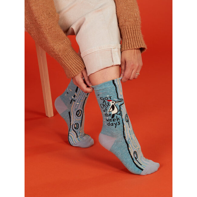 Blue Q Case Of The Weekdays Women's Crew Socks