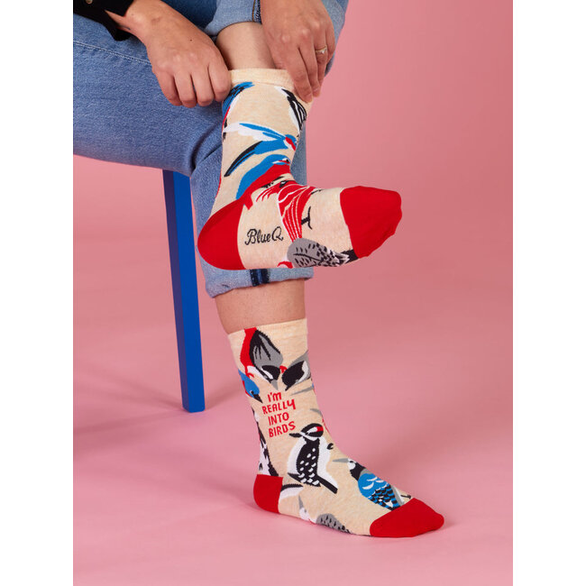 Blue Q Really Into Birds Women's Crew Socks