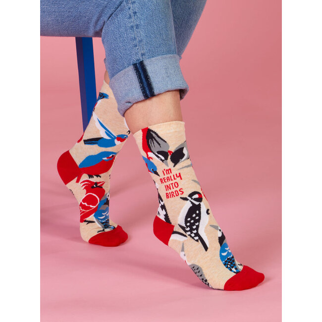 Blue Q Really Into Birds Women's Crew Socks
