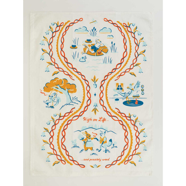 Blue Q High On Life Dish Towel