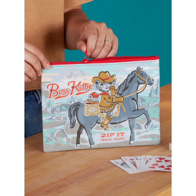 Blue Q Boss Kitty Zipper Pouch