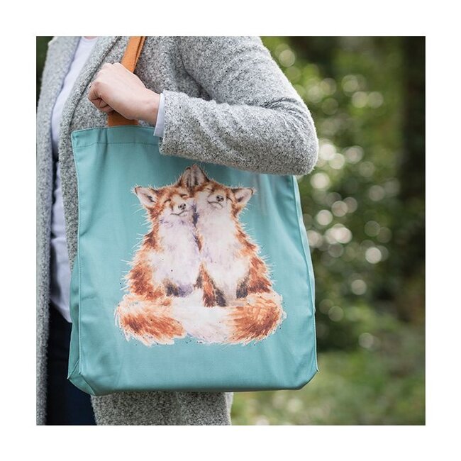 Wrendale Canvas Tote Bag - Fox - Contentment