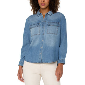 Liverpool Los Angeles Button Down Shirt with Pockets