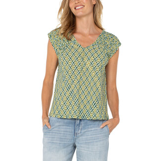 Liverpool Los Angeles Dolman Tie Back Knit Top